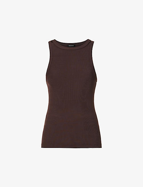GOLDSIGN: The Doyle ribbed woven top