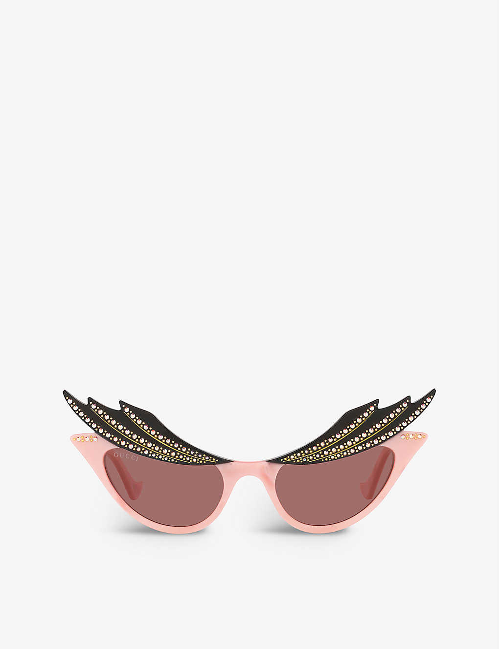 Shop Gucci Womens Pink Gg1094s Hollywood Forever 003 Sunglasses