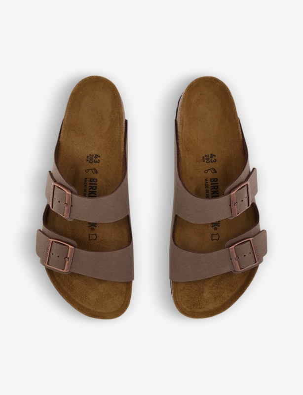 Arizona two-strap faux-leather sandals