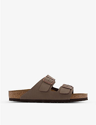 BIRKENSTOCK: Arizona two-strap faux-leather sandals