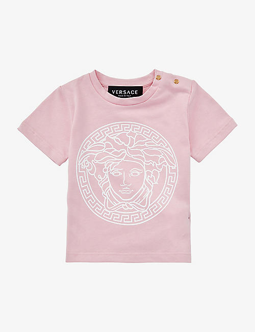 VERSACE: Medusa-print organic-cotton T-shirt 6-36 months
