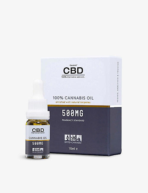 BRITISH CANNABIS: 100% Cannabis CBD oil 500mg