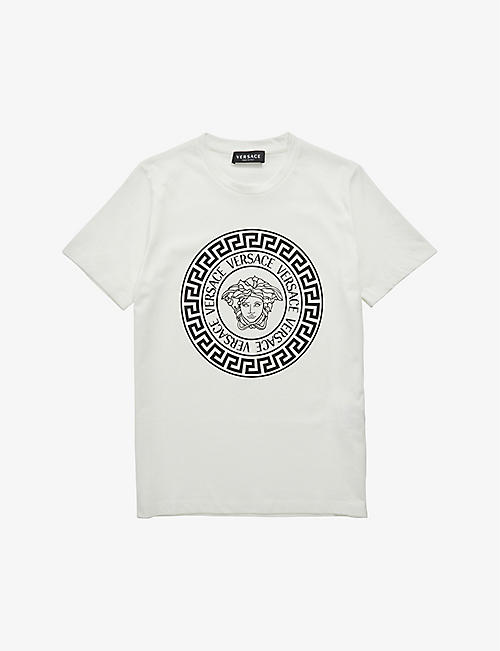 VERSACE: Medusa-print cotton-jersey T-shirt 4-14 years