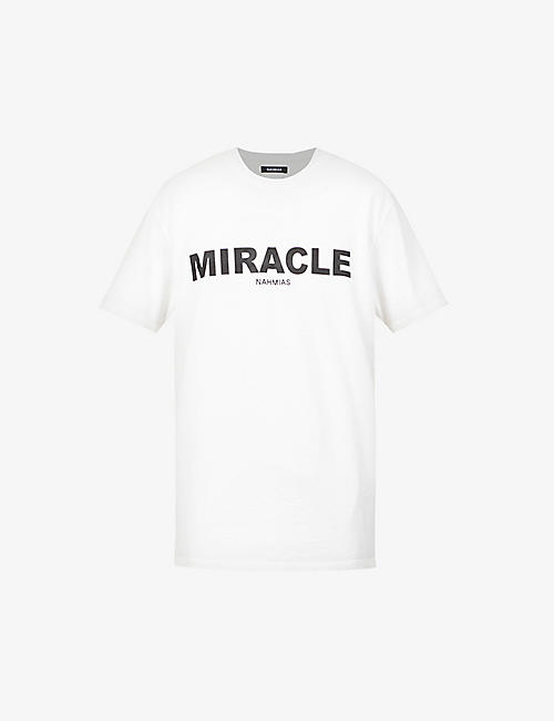 NAHMIAS: Miracle brand-print cotton-jersey T-shirt