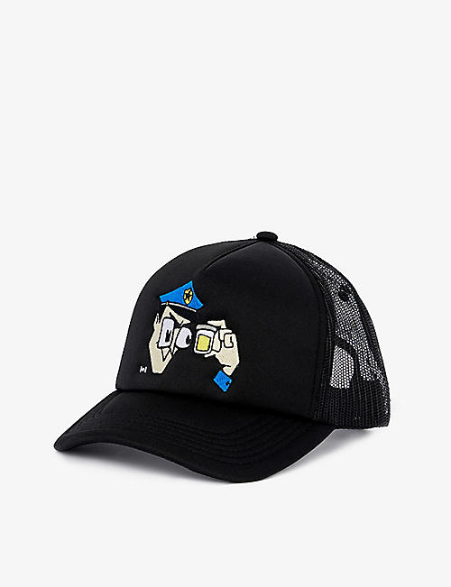 NAHMIAS: Miracle Work graphic-embroidered woven baseball cap