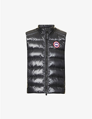 CANADA GOOSE: Crofton quilted funnel-neck recycled-nylon gilet