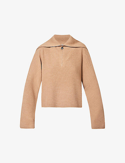 LOEWE: Turtleneck relaxed-fit wool-blend knitted jumper