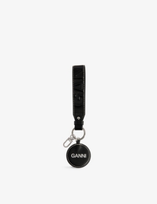 【関税込み】Bou Heart Keyring - Ganni - Leather - Black Black Banana Keyring | GANNI US