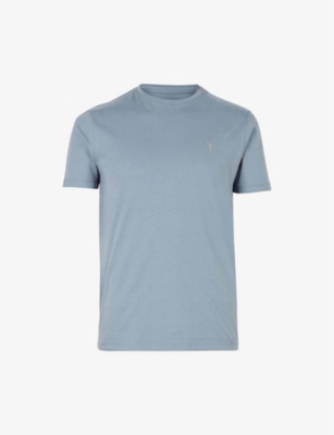 Allsaints Slim Fit Crewneck T-shirt In Dull Blue