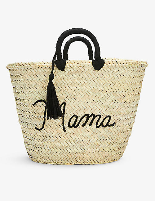 BOUTIQUE BONITA: Mama palm leaf basket bag