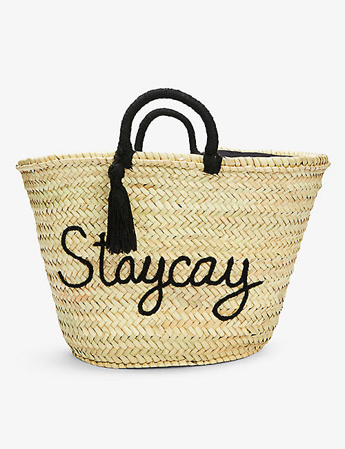 BOUTIQUE BONITA: Staycay palm leaf basket bag