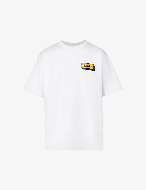 BURBERRY: Kay logo-print cotton-jersey T-shirt