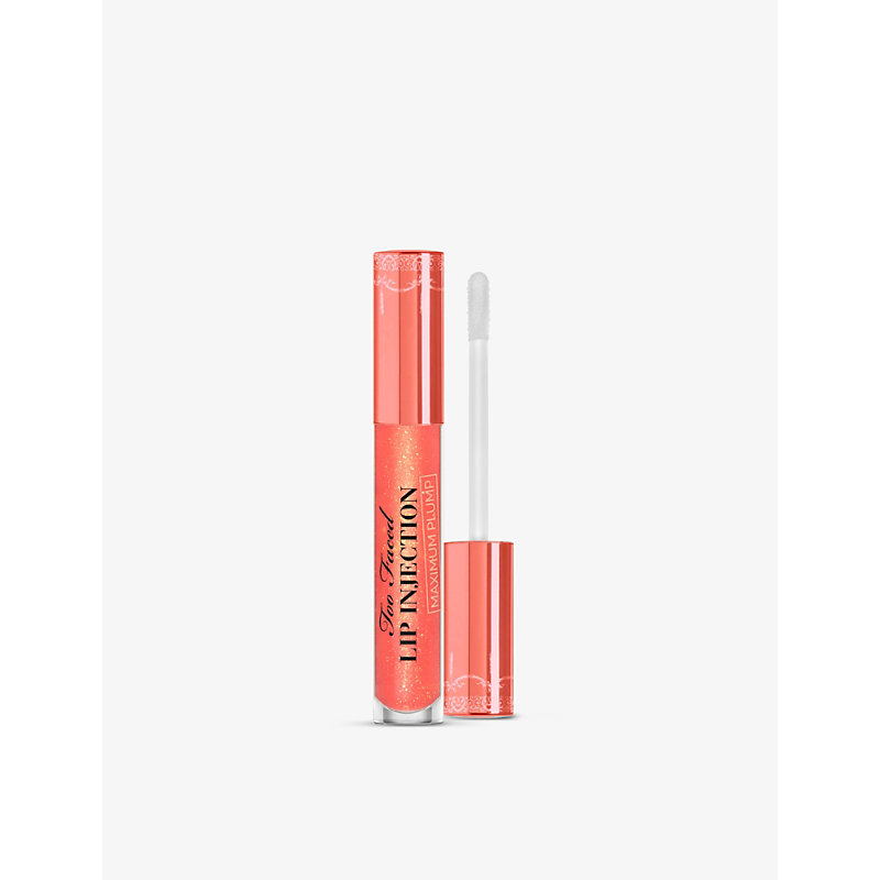 Too Faced Lip Injection Maximum Plump Lip Gloss 4ml In Coral Orange