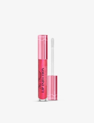 Shop Too Faced Lip Injection Maximum Plump Lip Gloss 4ml In Red Pink