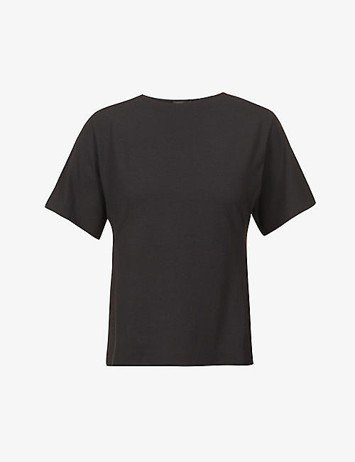 THEORY: Butterfly round-neck relaxed-fit stretch-jersey T-shirt