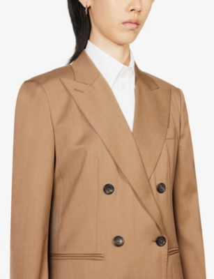 MAX MARA Abissi double-breasted regular-fit wool blazer