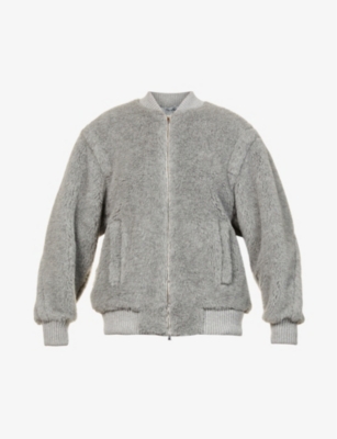 MAX MARA Terry round-neck wool-blend jacket