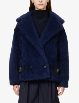 MAX MARA Caserta fleece-textured wool and silk-blend jacket