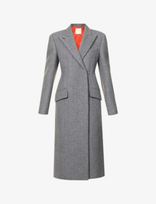 MAX MARA - Fetta herringbone-print wool-blend coat | Selfridges.com