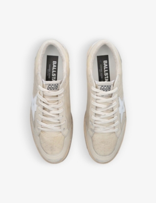 GOLDEN GOOSE: Ball Star leather low-top trainers