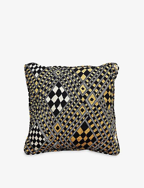 SOHO HOME: Pierre Frey Djbouti woven cushion 50cm x 50cm
