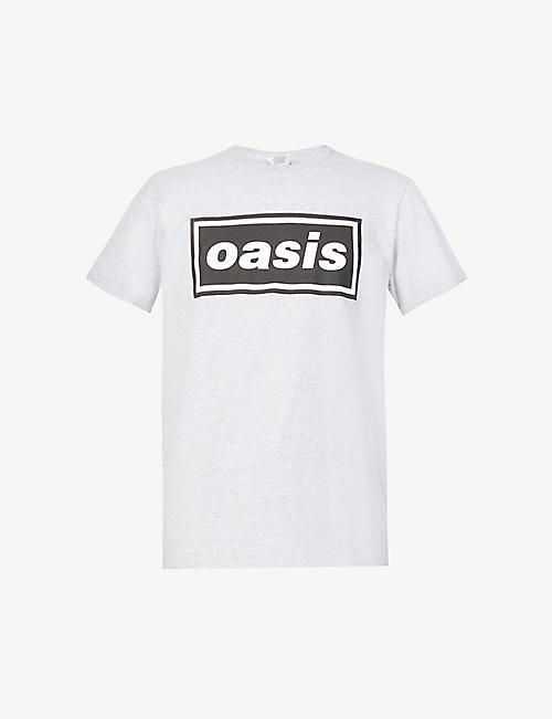LIAM GALLAGHER: Liam Gallagher x Oasis logo-print cotton-jersey T-shirt
