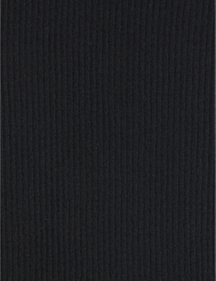 Wolford Womens Black Ribbed Opaque Stretch-woven Tights In Black