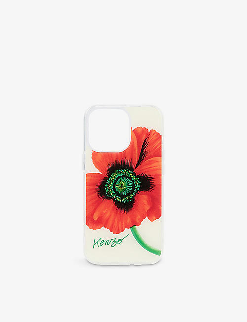 KENZO：罂粟徽标印花 iPhone 13 Pro 手机壳