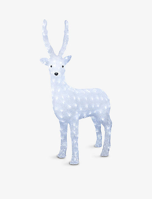 CHRISTMAS: Acrylic Reindeer LED decoration 105cm