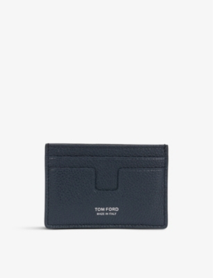 TOM FORD: Logo-embossed leather card holder