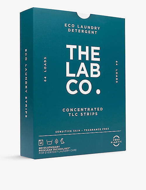 THE LAB CO: TLC fragrance-free concentrated laundry strips pack of 64
