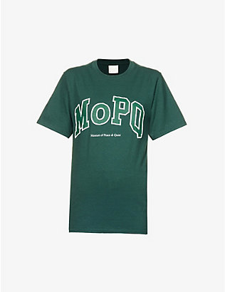 MUSEUM OF PEACE AND QUIET: University graphic-print cotton-jersey T-shirt