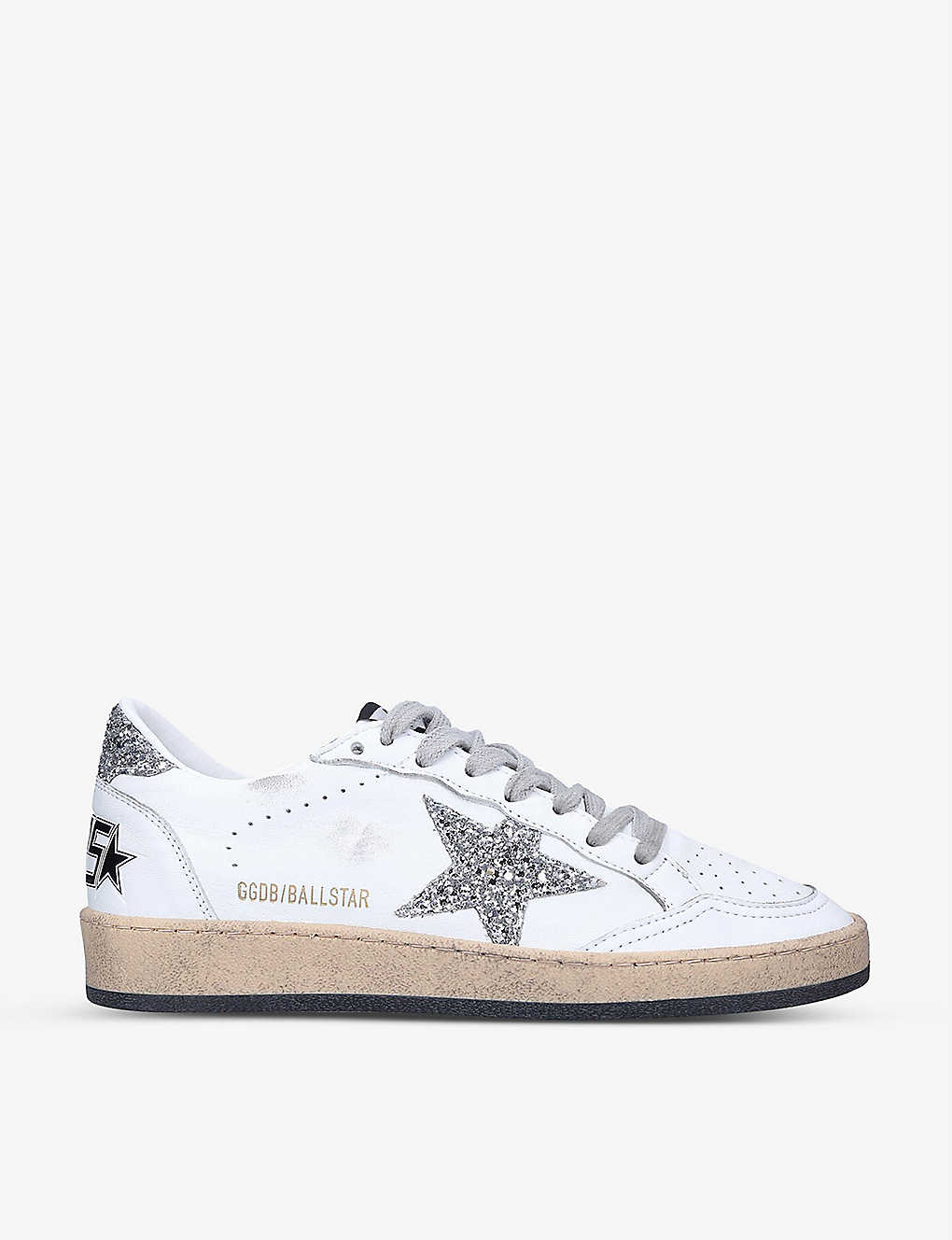 Golden Goose Ball Star 11325 Leather Low-top Trainers In White