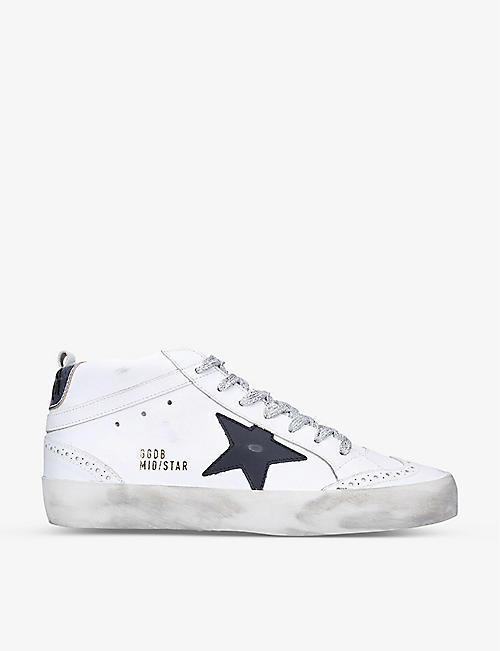 GOLDEN GOOSE: Women's Mid Star 10238 leather trainers