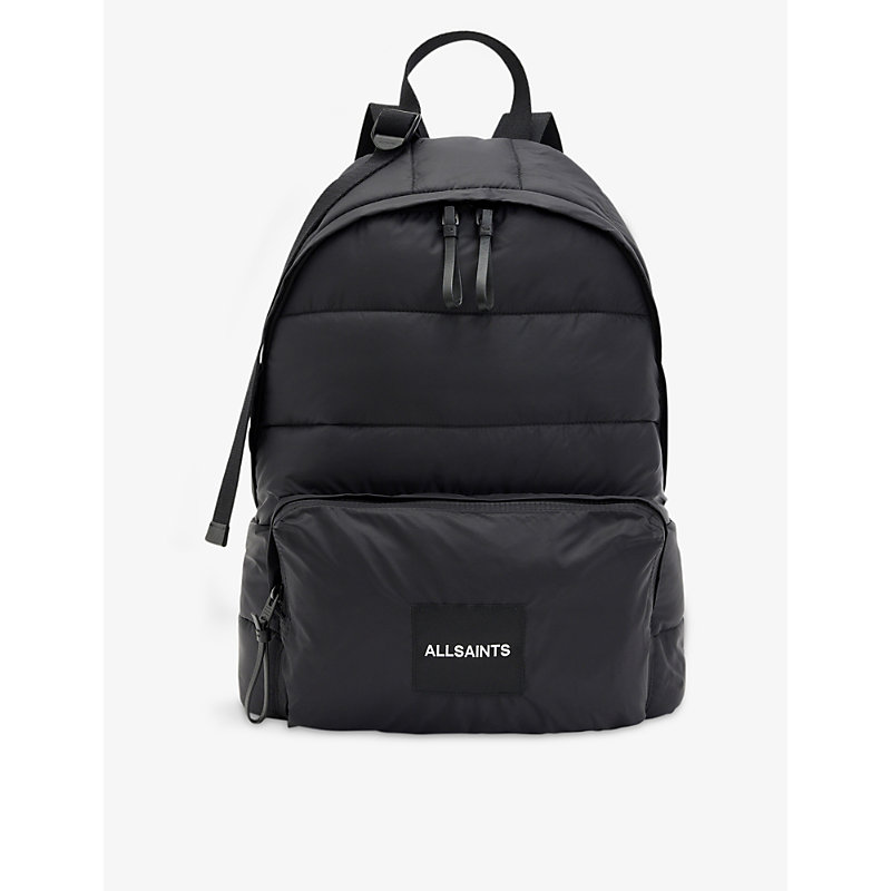 Allsaints Zone Quilted Backpack In Black