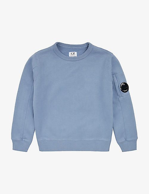 CP COMPANY: Lens-embellished cotton-jersey sweatshirt 4-14 years