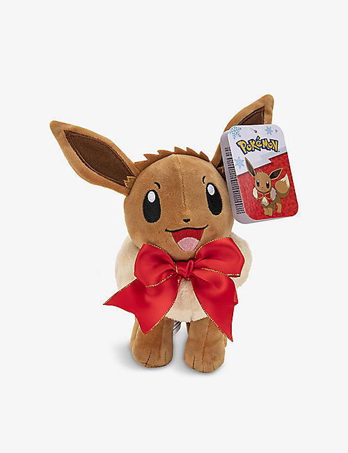 POKEMON: Seasonal Eevee bow-embellished soft toy 20cm