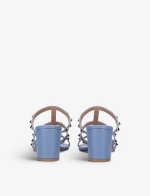 VALENTINO GARAVANI Rockstud 60 leather heeled mules