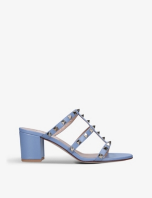 VALENTINO GARAVANI Rockstud 60 leather heeled mules