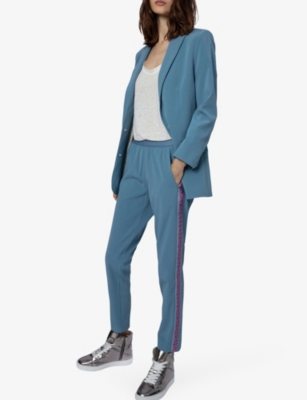 ZADIG&VOLTAIRE: Viva single-breasted peak-lapel crepe blazer