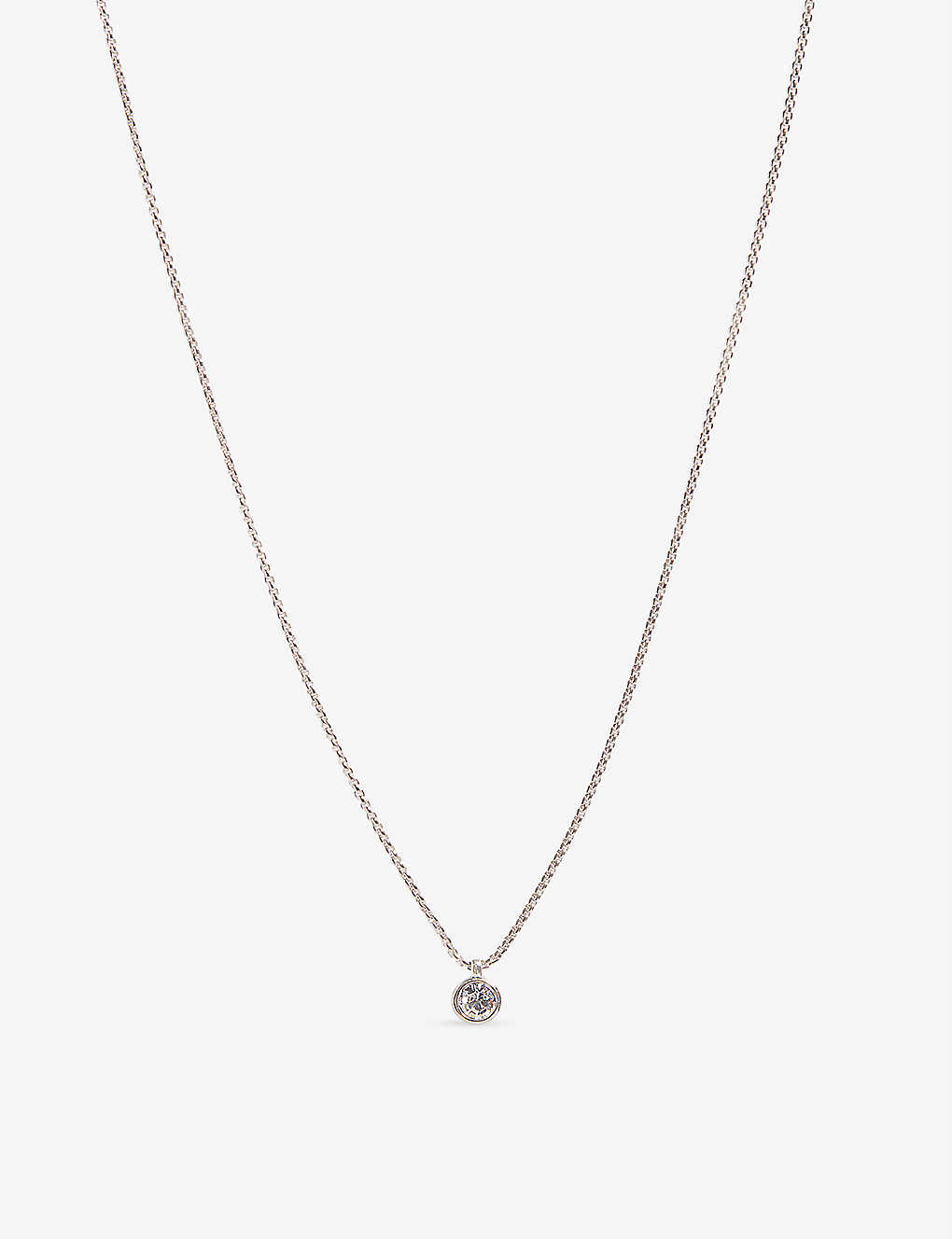 Ted Baker Sininaa Crystal And Brass Necklace In Silver-col