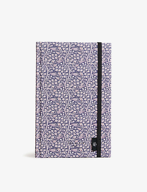 TED BAKER: Sand Dune floral-print A5 notebook 21cm x 15cm