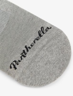 Logo cotton-blend invisible socks