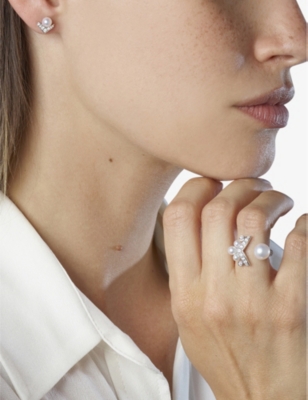 Shop Chaumet Womens White Gold Joséphine Aigrette 18ct White-gold, 0.65ct Brilliant-cut Diamond And 4.65c