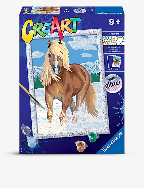 CREART: Horse paint by numbers activity kit