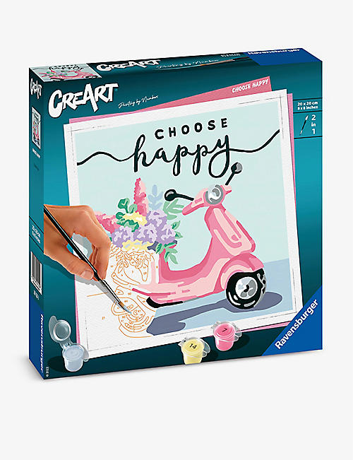 CREART: Choose Happy paint by numbers activity kit