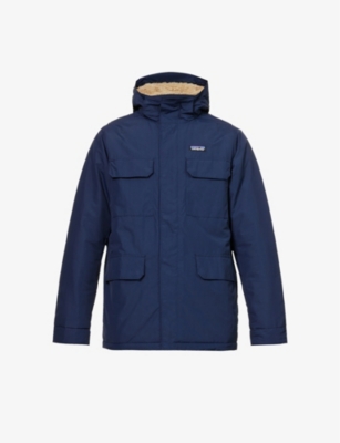 Patagonia Isthmus Branded Relaxed-fit Recycled-nylon Jacket In Blue