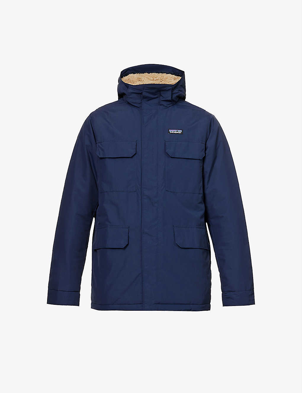 Patagonia Isthmus Branded Relaxed-fit Recycled-nylon Jacket In Blue