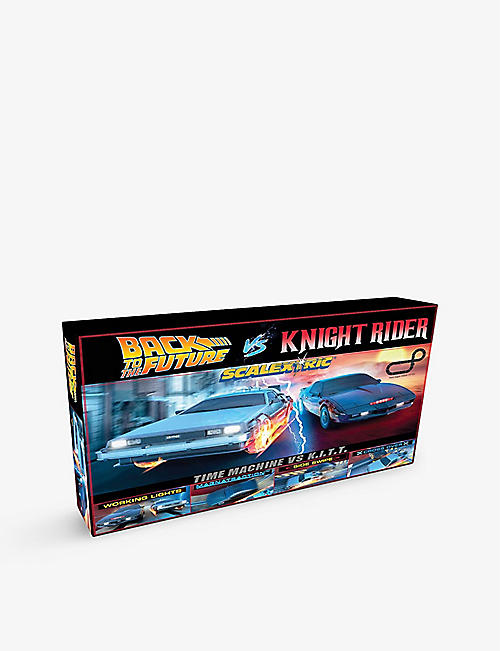 SCALEXTRIC: 1980s Back to The Future vs Knight Rider race set