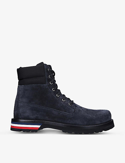 MONCLER: Vancouver suede hiking boots